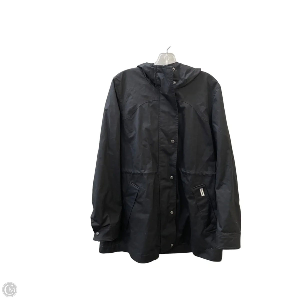 Coat Raincoat By Hunter In Black, Size: L