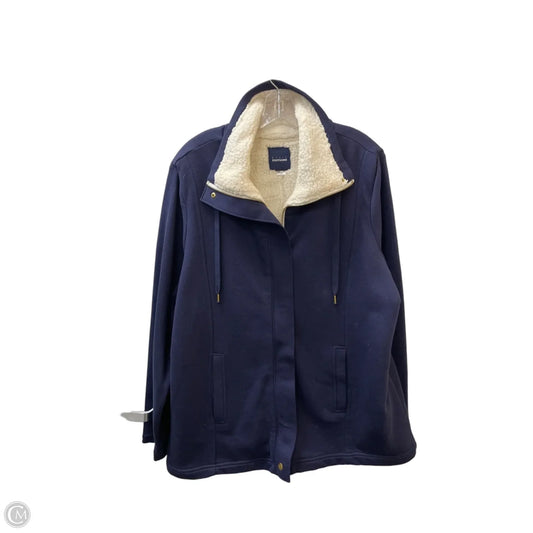 Jacket Other By Basic Editions In Blue, Size: 1x