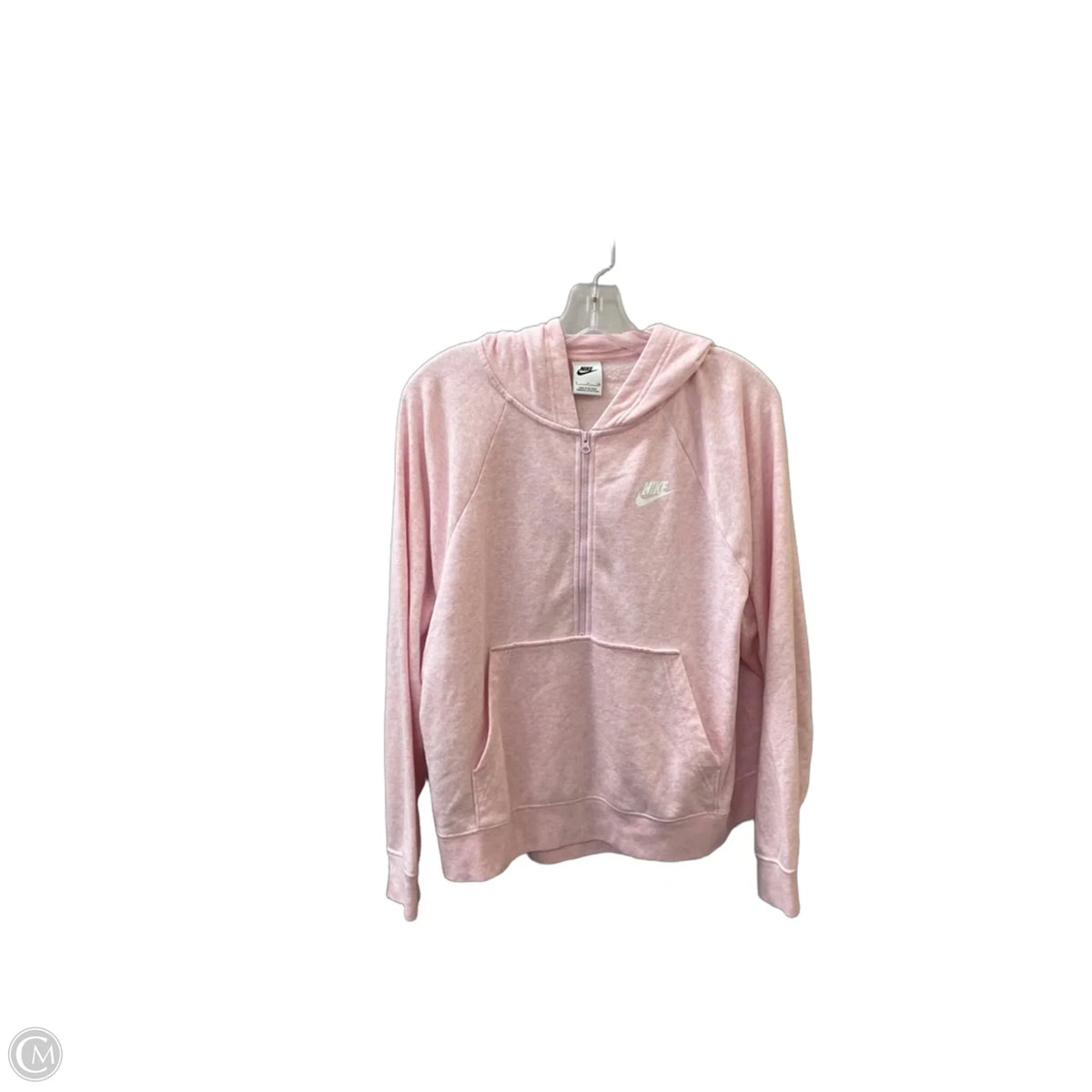 Athletic Jacket By Nike In Pink, Size: S