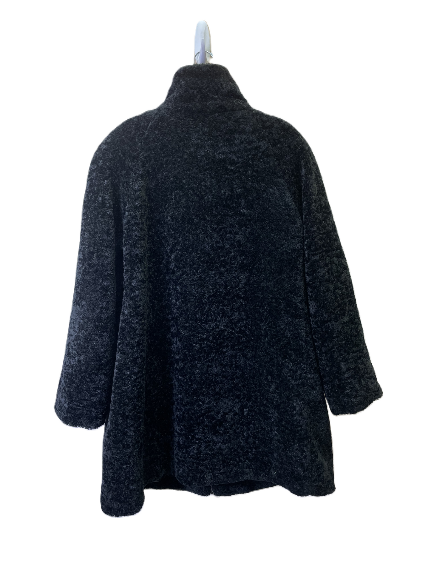 Coat Faux Fur & Sherpa By Gallery In Black, Size: 7.5