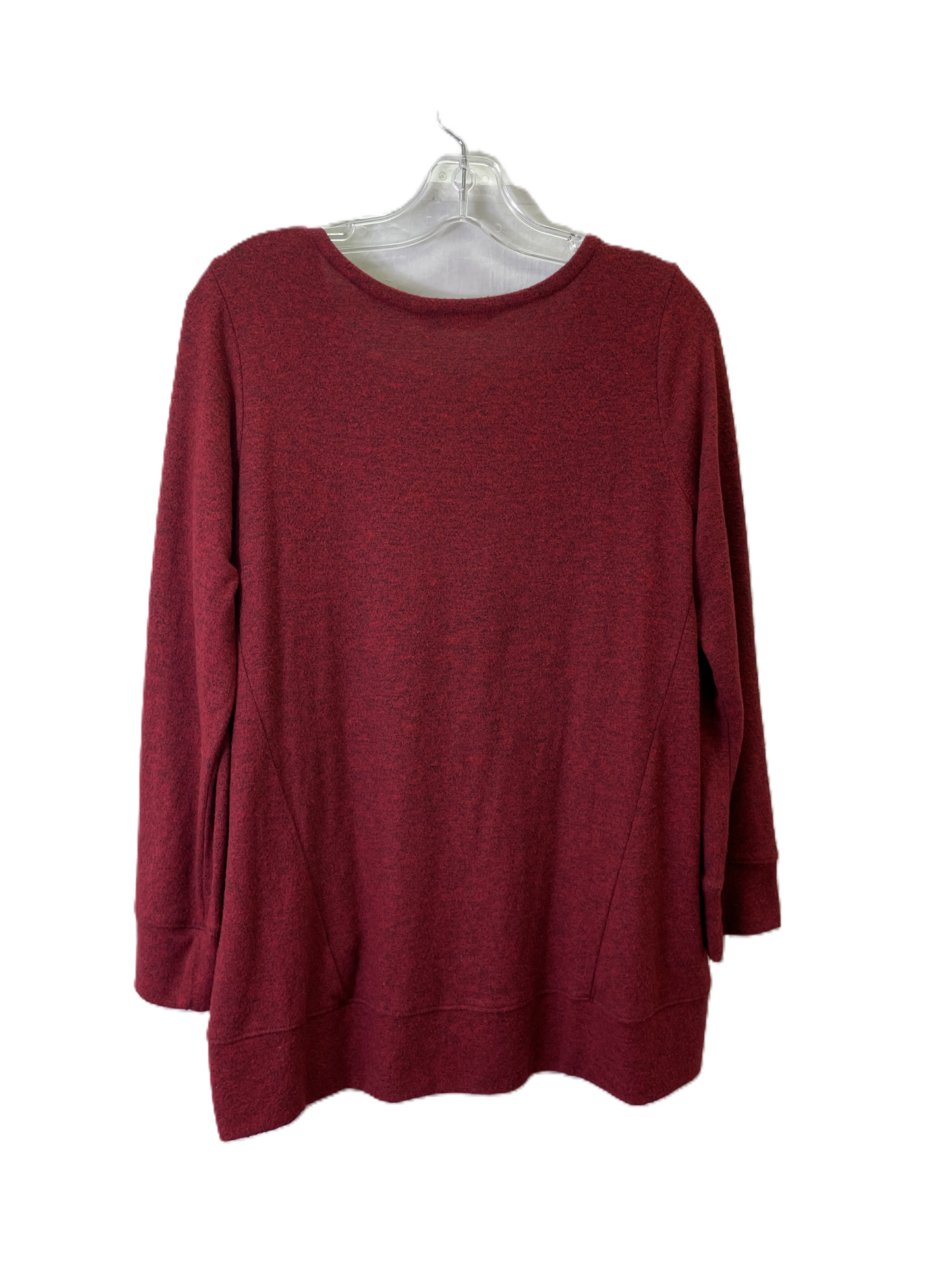 Top Long Sleeve Basic By Soft Surroundings In Red, Size: S