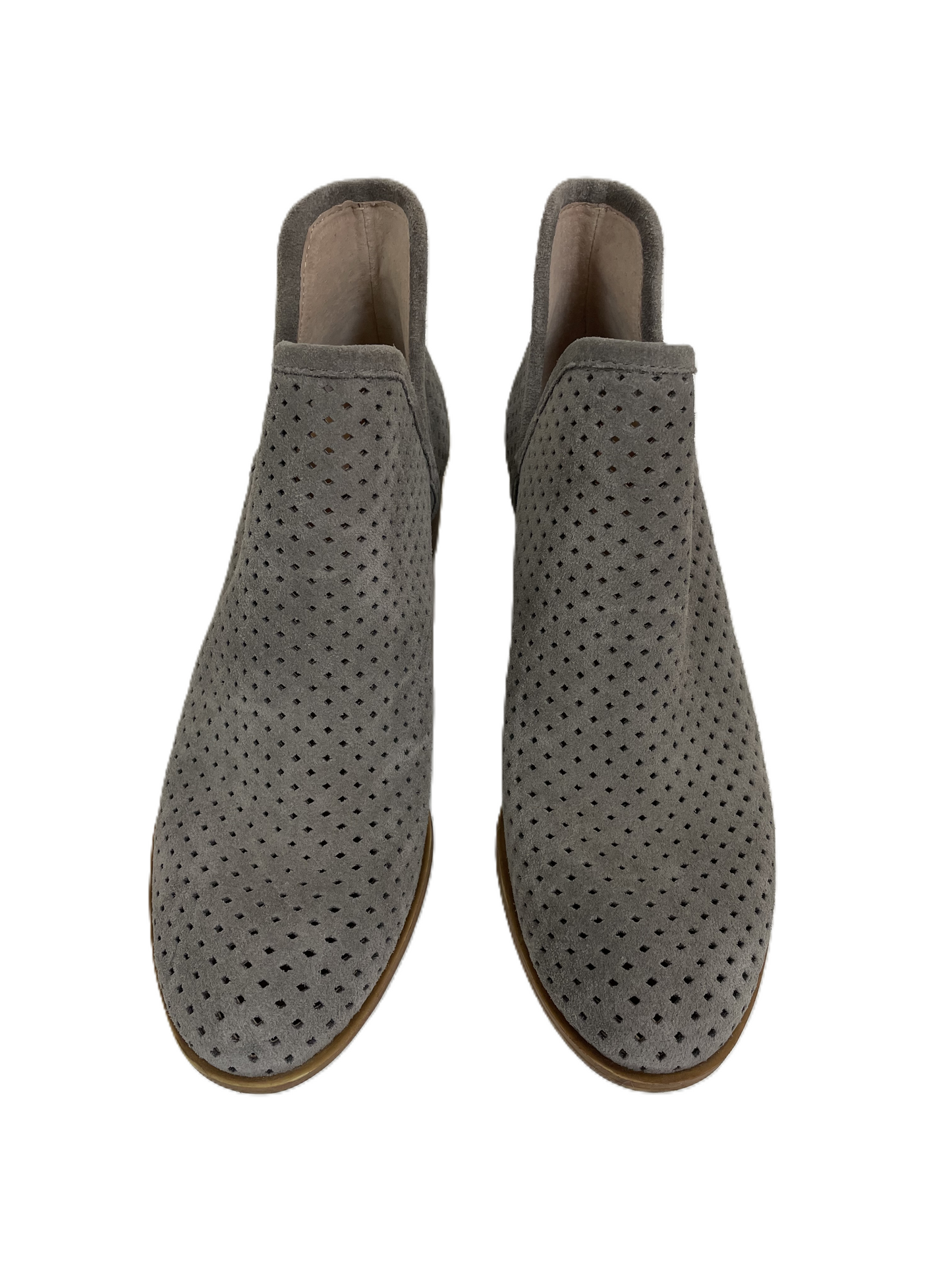 Boots Ankle Heels By Lucky Brand In Grey, Size: 7.5