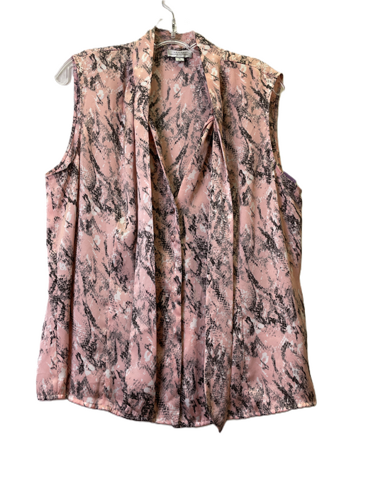 Pink Top Sleeveless By Tahari By Arthur Levine, Size: Xl