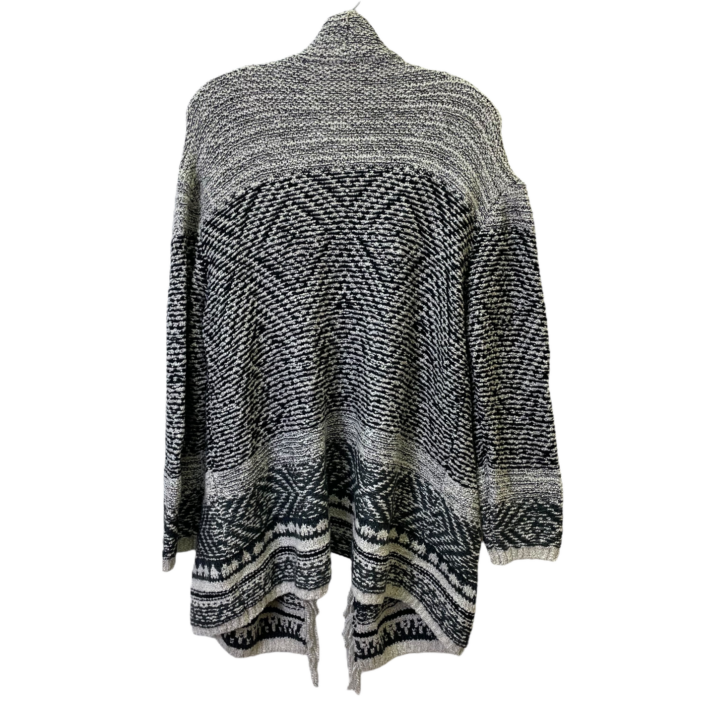 Black & Cream Sweater Cardigan By J. Jill, Size: M