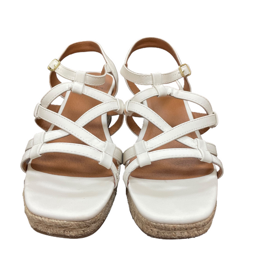 White Shoes Heels Wedge By White Mountain, Size: 7
