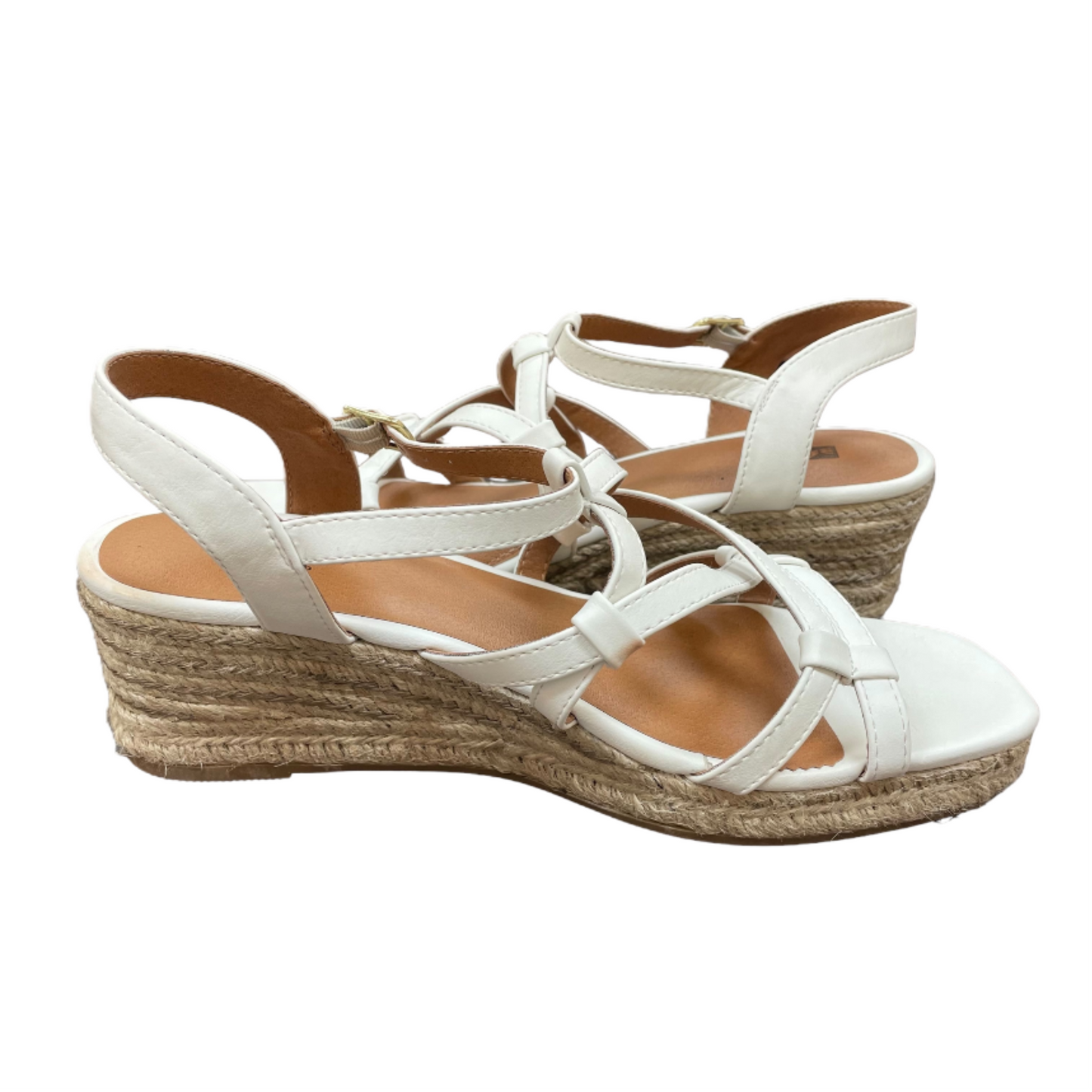 White Shoes Heels Wedge By White Mountain, Size: 7