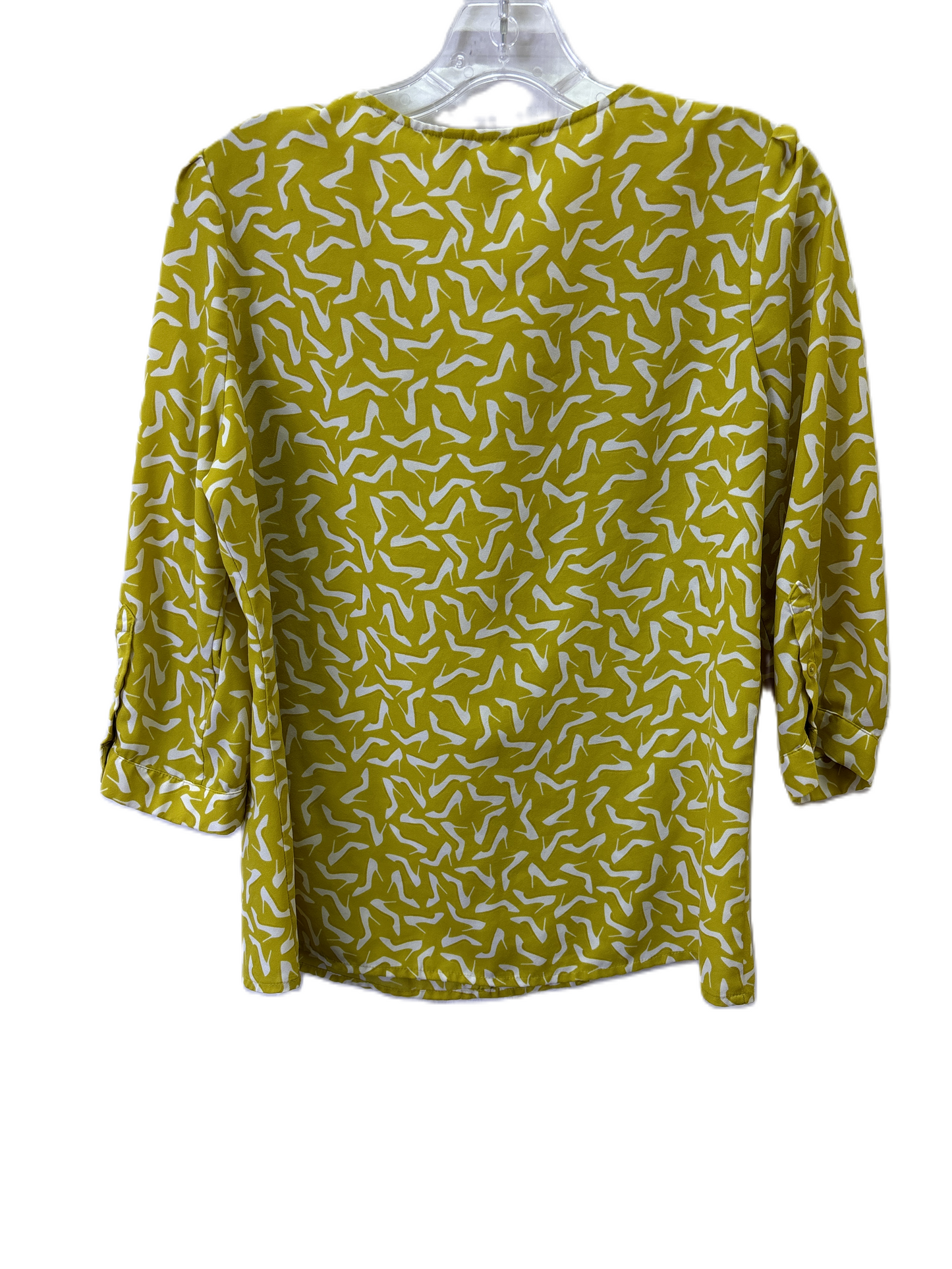 Top Long Sleeve By Banana Republic In Yellow, Size: M