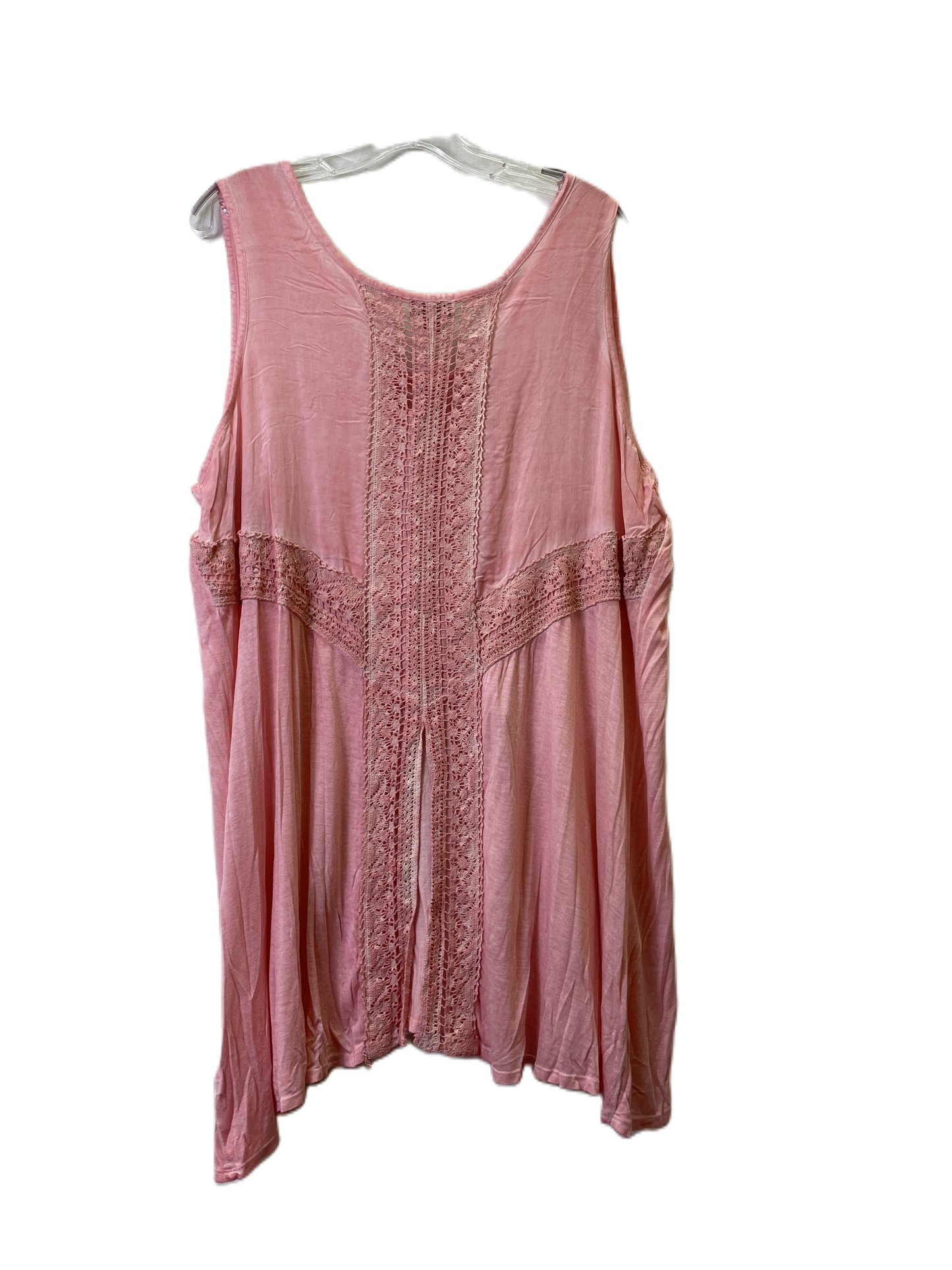 Pink Top Short Sleeve By Live And Let Live, Size: 2x