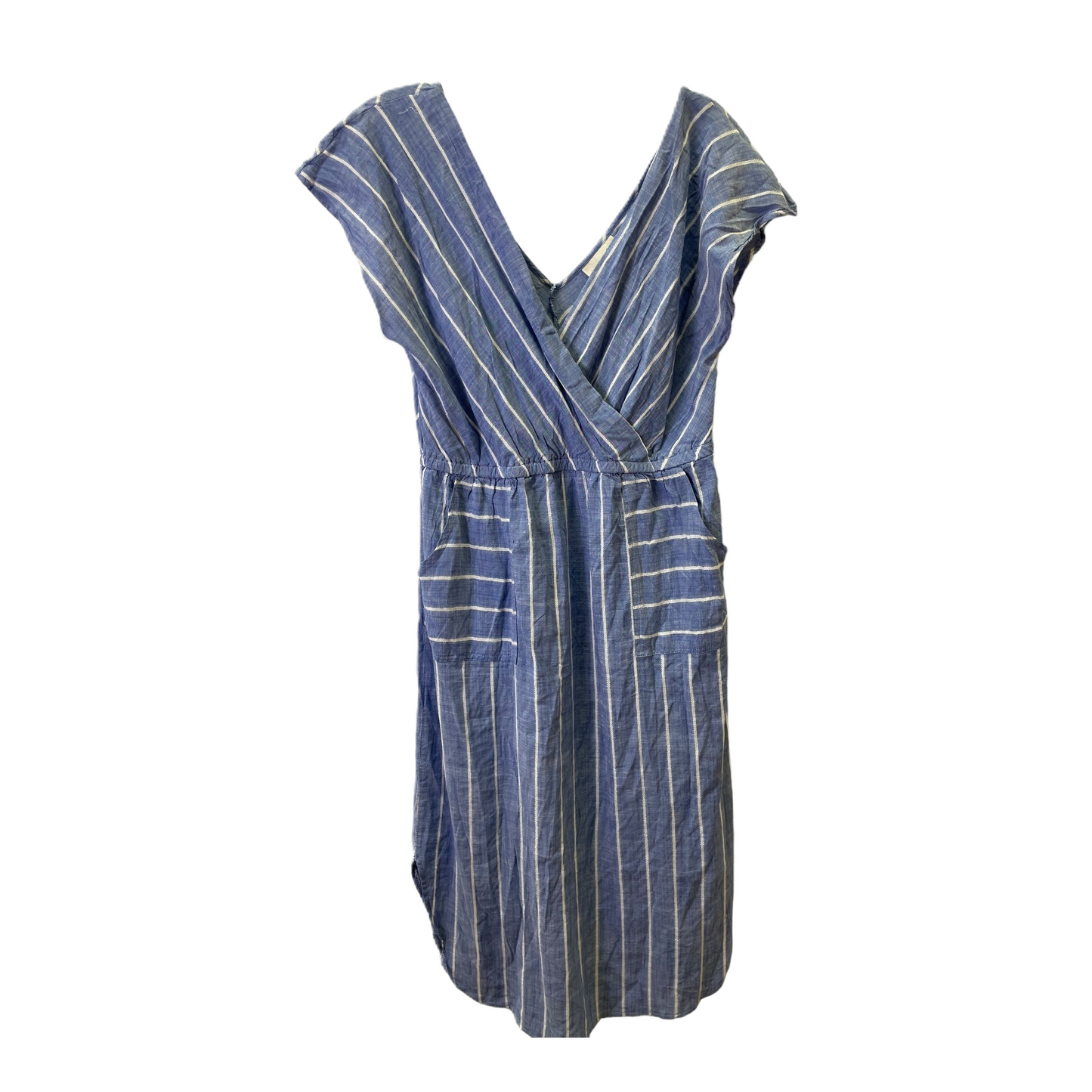 Blue Dress Casual Midi By Universal Thread, Size: Xl