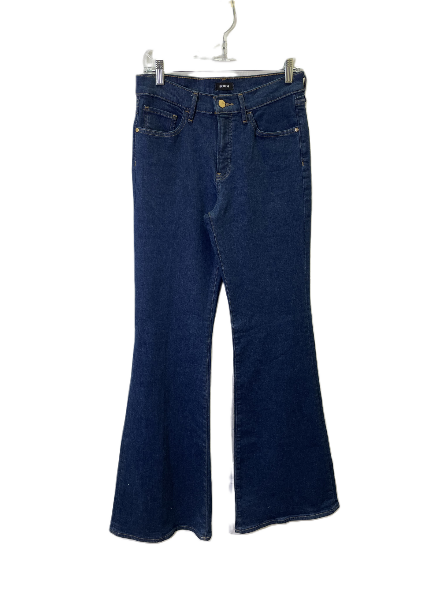 Jeans Flared By Express In Blue, Size: 4