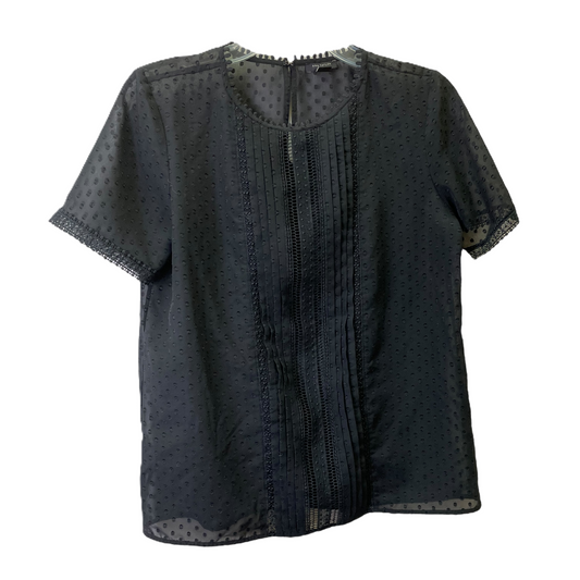 Black Top Short Sleeve By Ann Taylor, Size: S