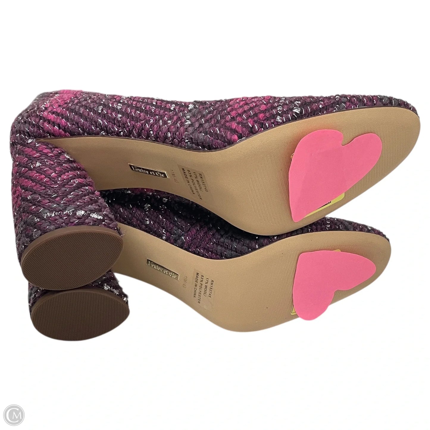 Shoes Heels Block By Louise Et Cie In Purple, Size: 11