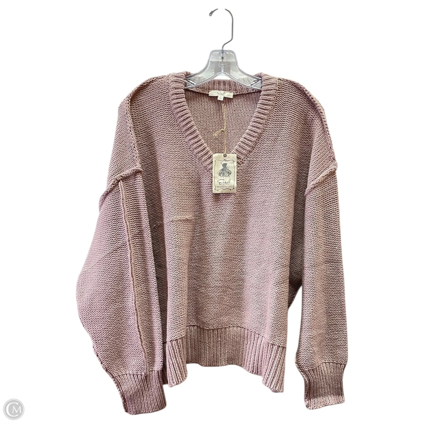 Sweater By Easel In Pink, Size: M
