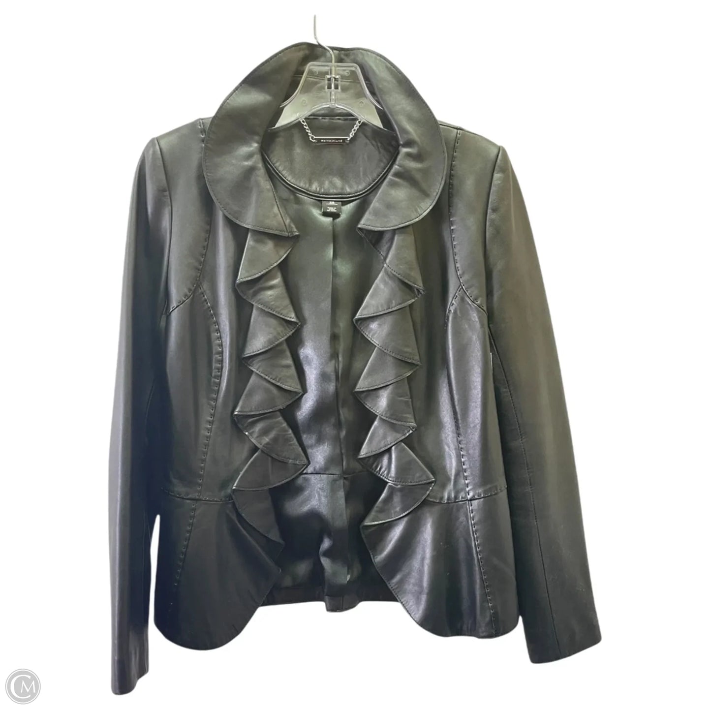 Jacket Leather By White House Black Market In Black, Size: Xs