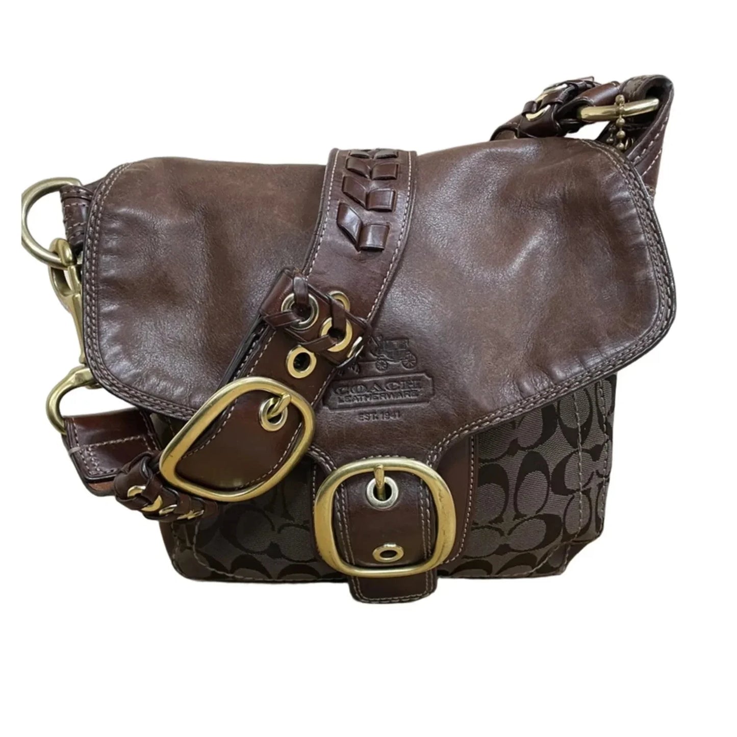 Handbag Designer By Coach, Size: Medium