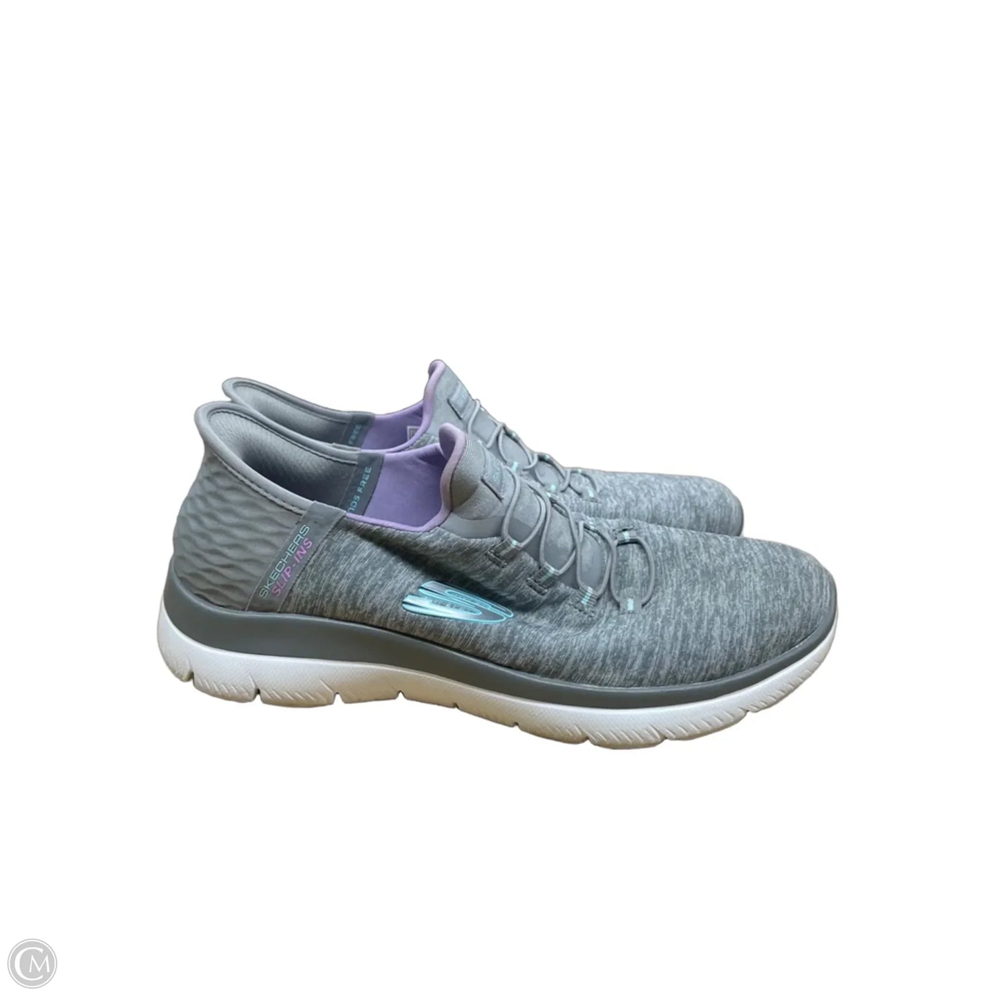 Shoes Athletic By Skechers In Grey, Size: 8.5