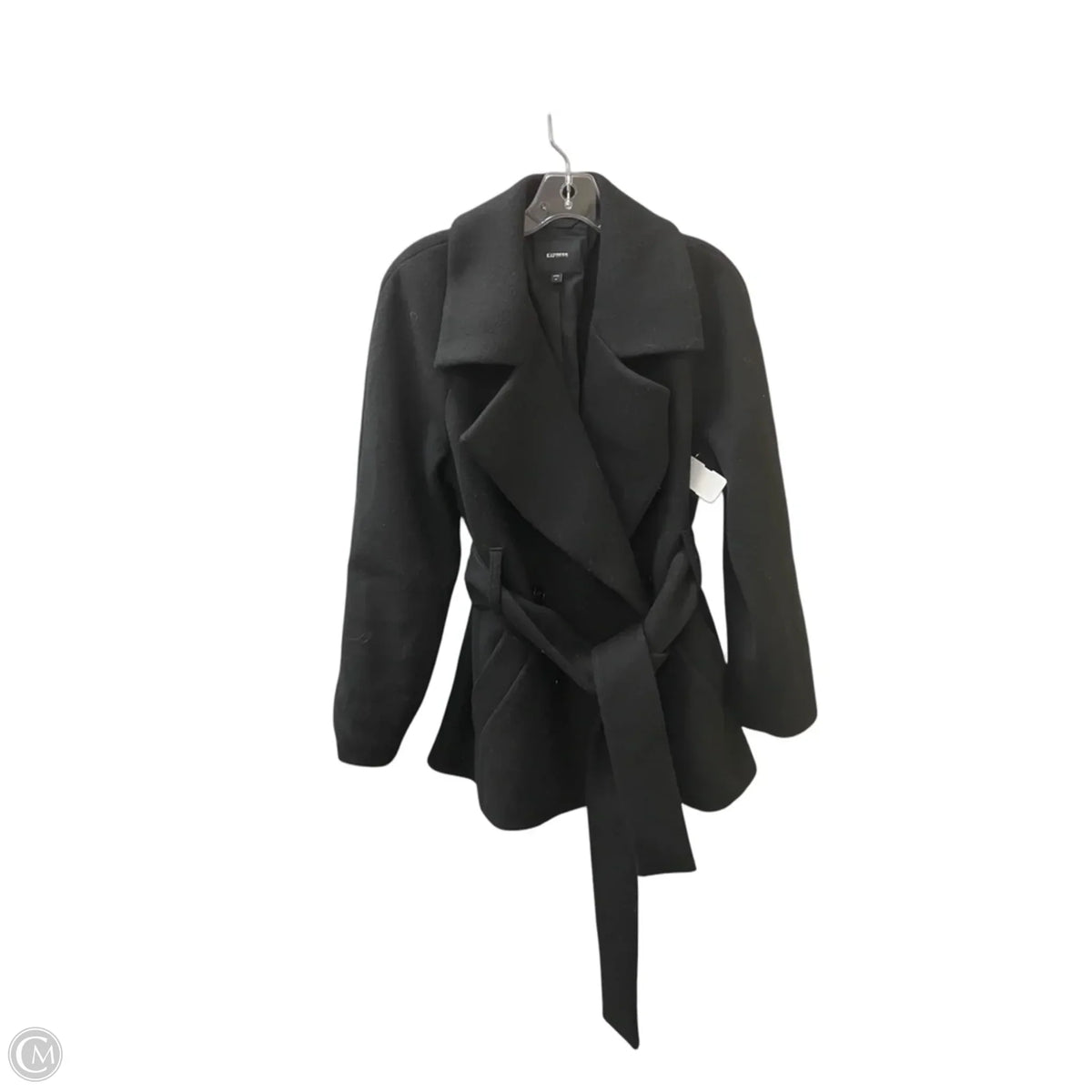 Coat Other By Express In Black, Size: M