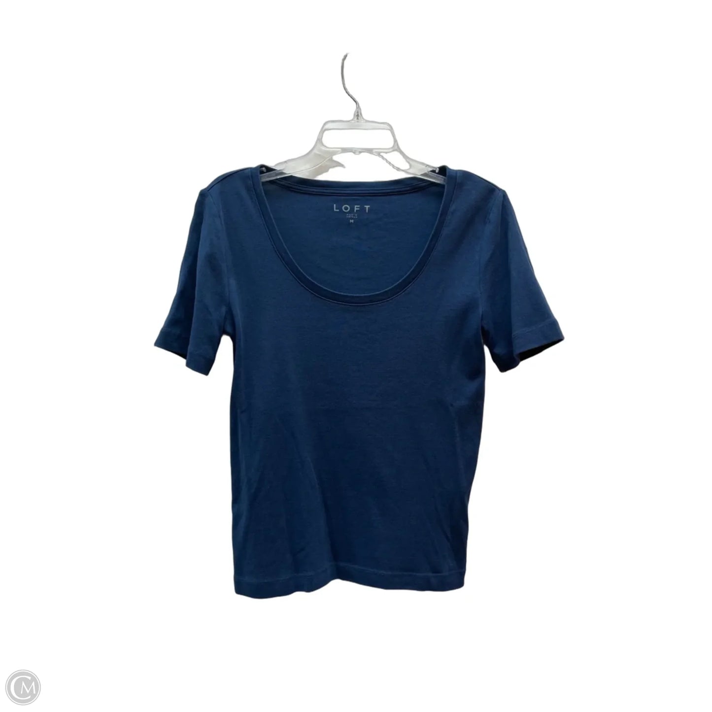 Top Short Sleeve By Loft In Blue, Size: M