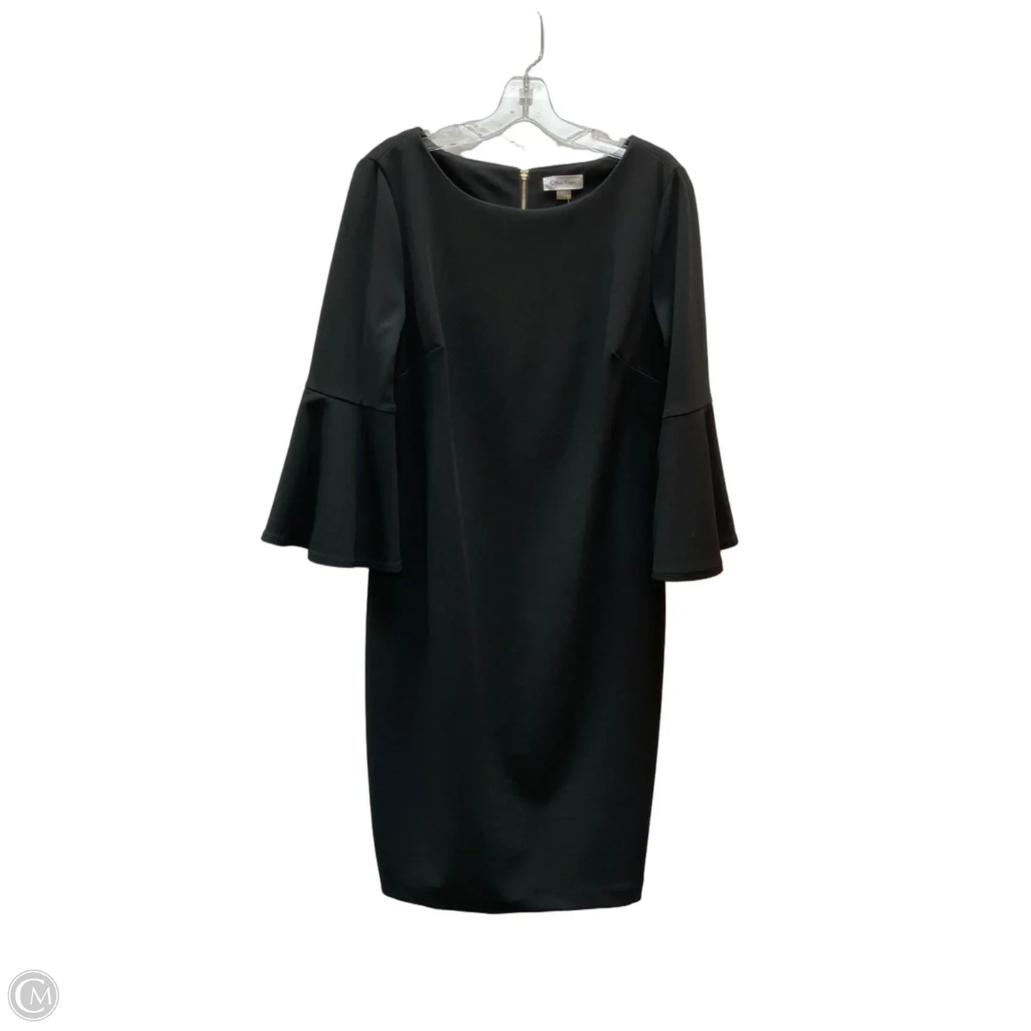 Dress Casual Midi By Calvin Klein In Black, Size: 14