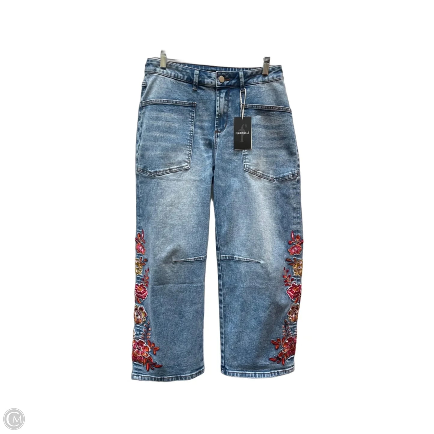 Jeans Flared By Flamingals In Blue, Size: M
