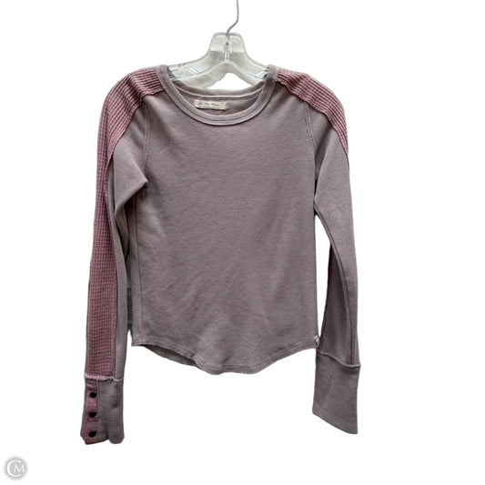 Top Long Sleeve By We The Free In Purple, Size: S