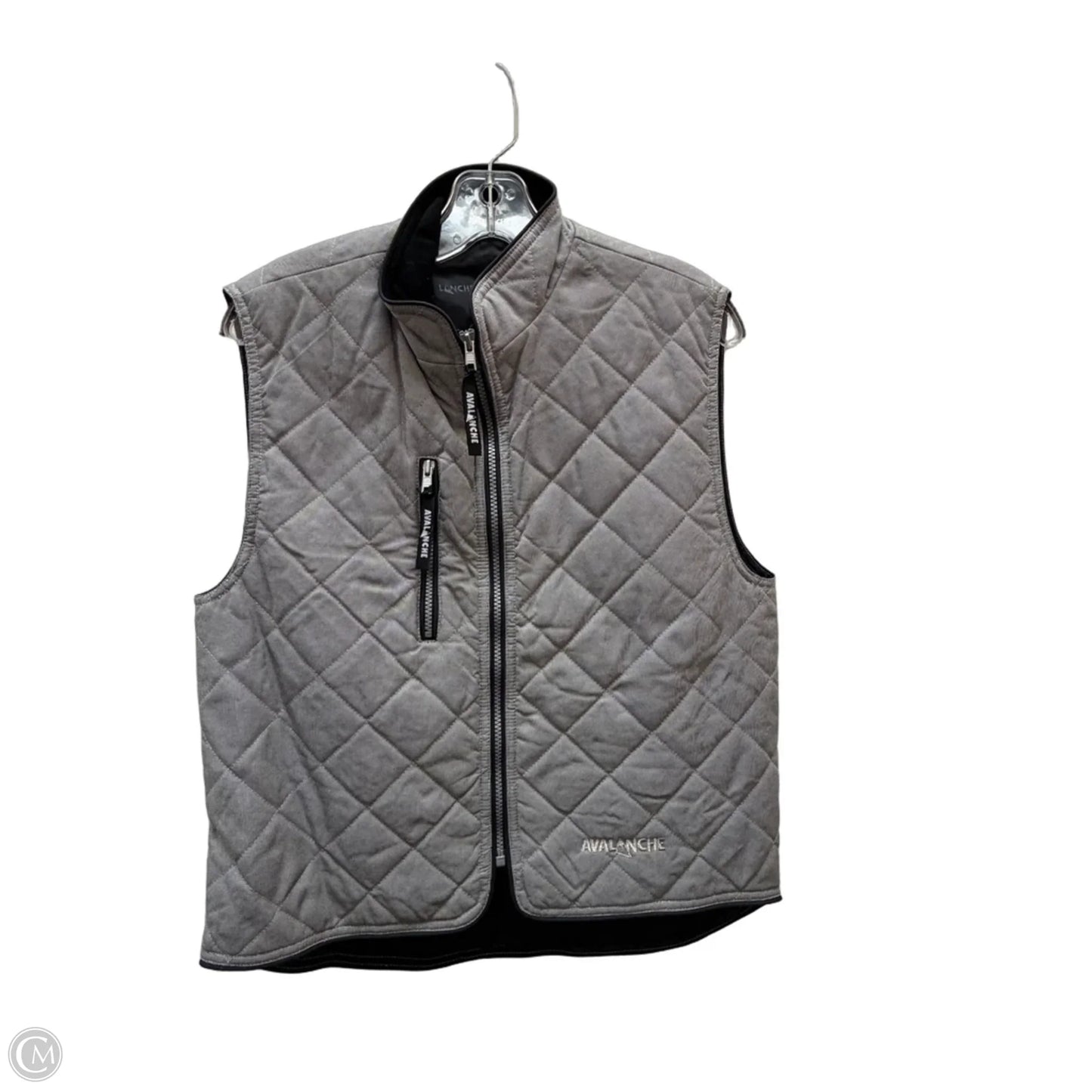 Vest Puffer & Quilted By Avalanche In Grey, Size: S