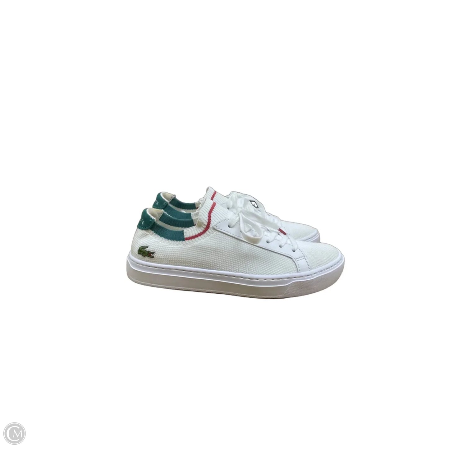 Shoes Athletic By Lacoste In White, Size: 8
