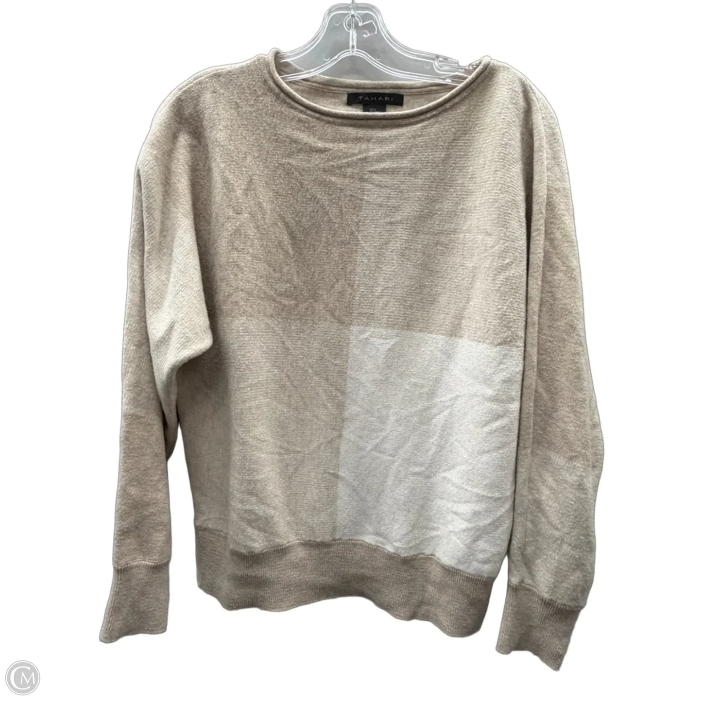 Sweater By Tahari In Beige, Size: M