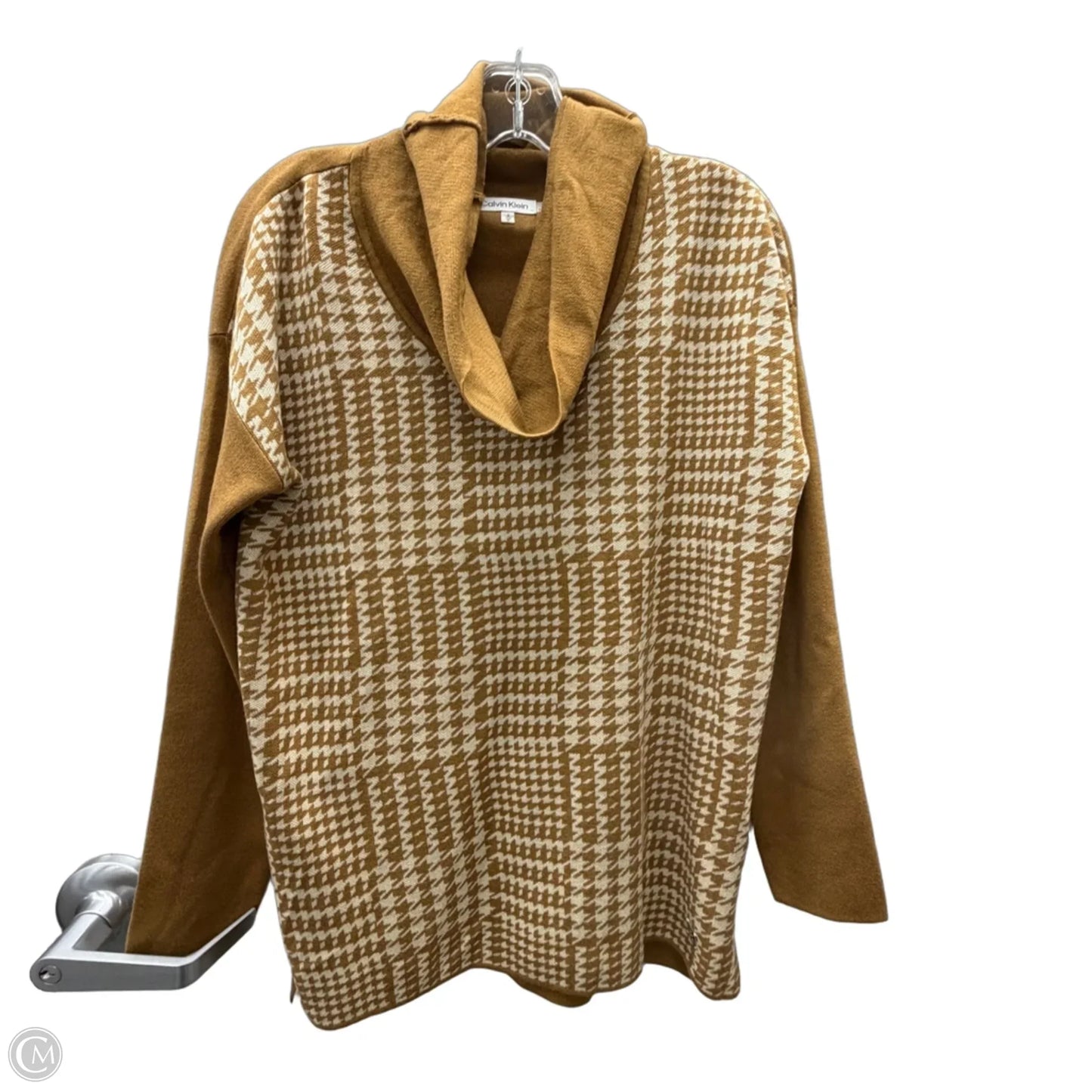 Sweater By Calvin Klein In Gold, Size: S
