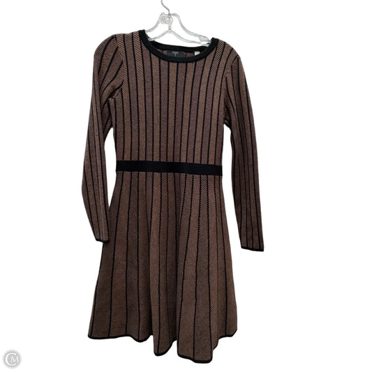 Dress Casual Midi By Tahari In Black & Cream, Size: Xs