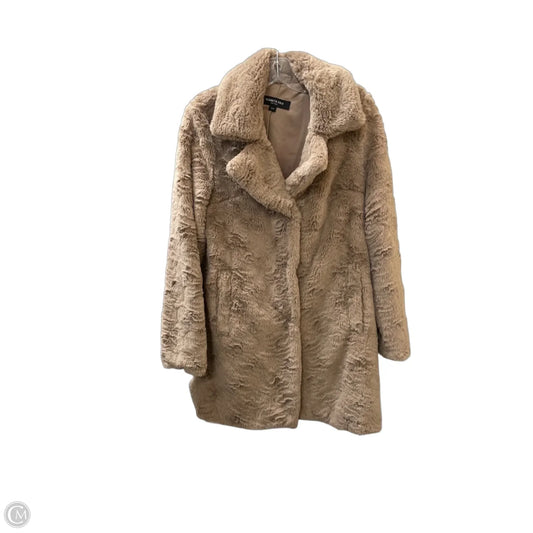 Coat Faux Fur & Sherpa By Kenneth Cole In Beige, Size: S