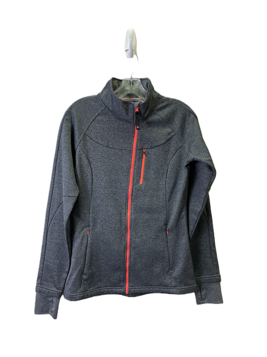 Athletic Jacket By Mondetta In Grey & Orange, Size: S