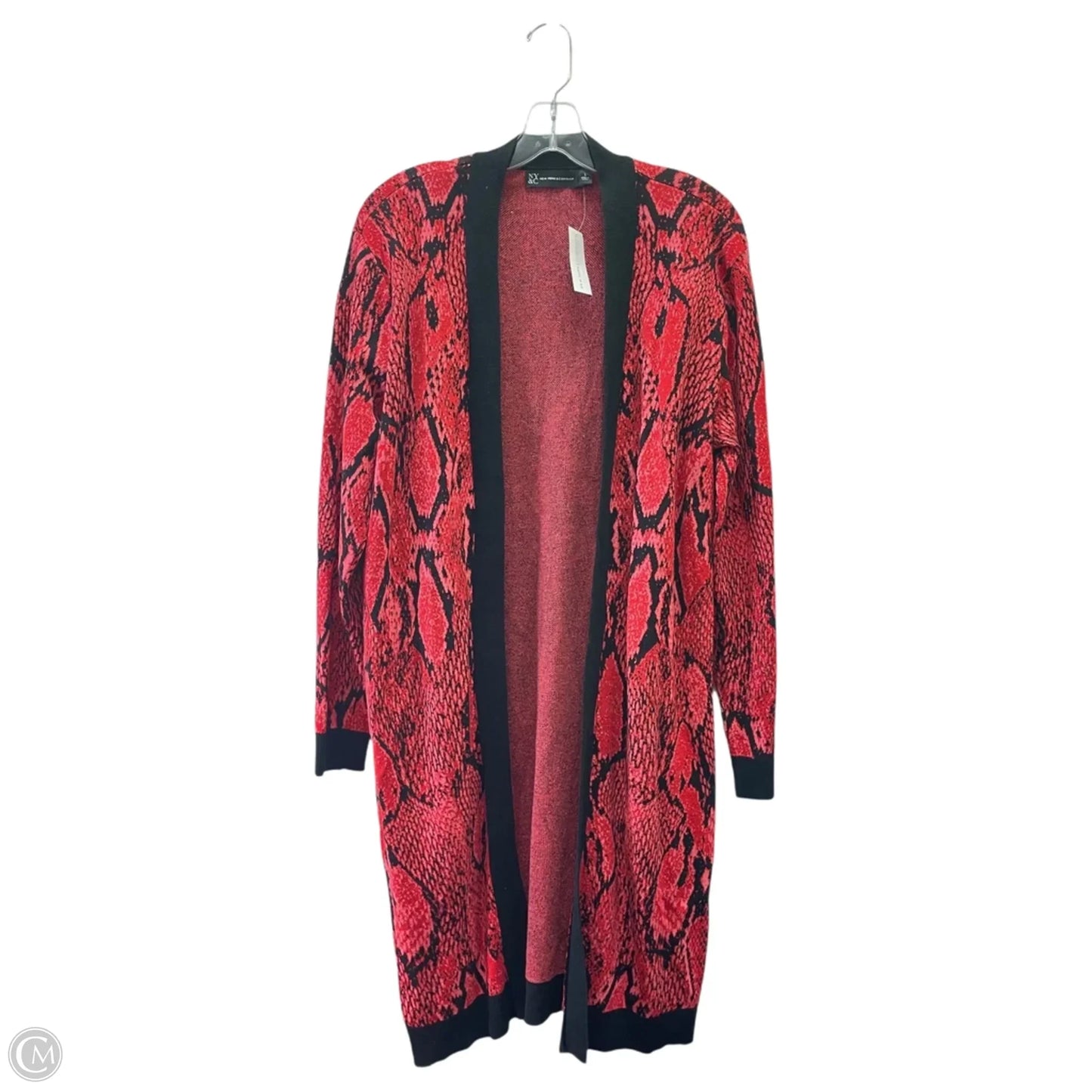Cardigan By New York And Co In Black & Red, Size: L