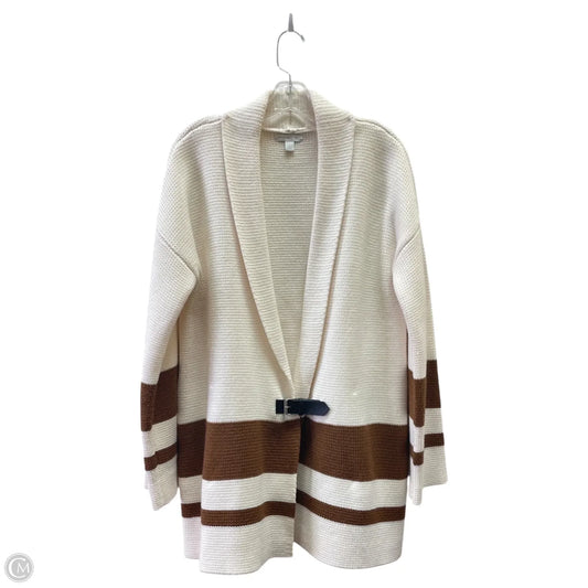 Cardigan By New York And Co In Cream & Tan, Size: M