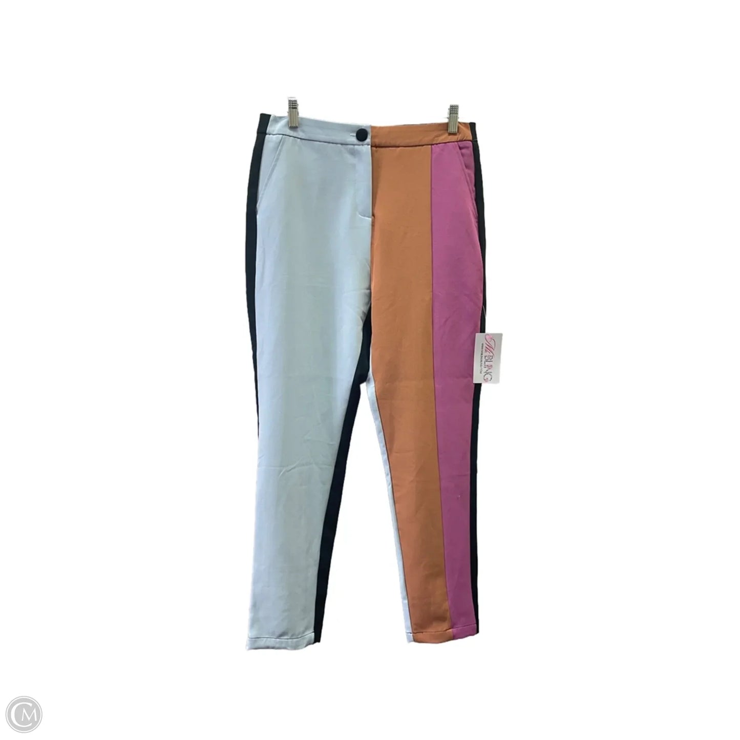 Pants Set 2pc By Ms.BLING In Purple & Tan, Size: 12