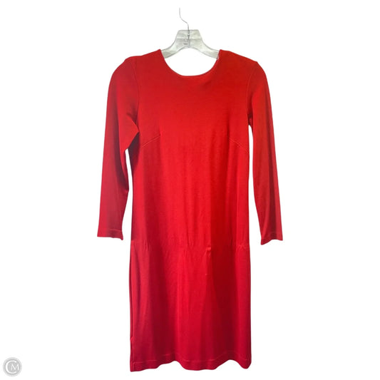 Dress Casual Midi By Ann Taylor In Red, Size: Sp