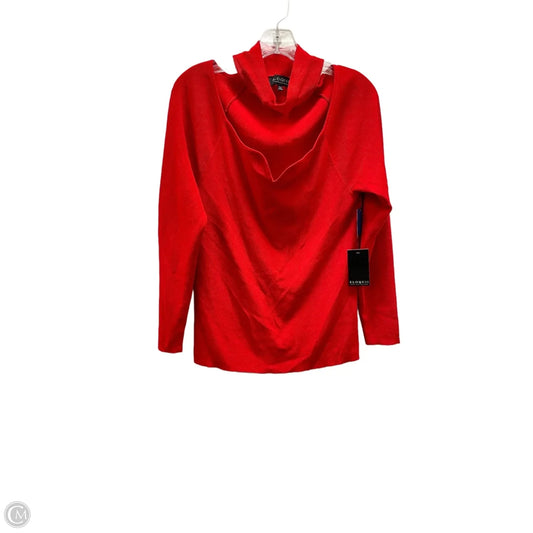 Top Long Sleeve Basic By Eloquii In Red, Size: 1x