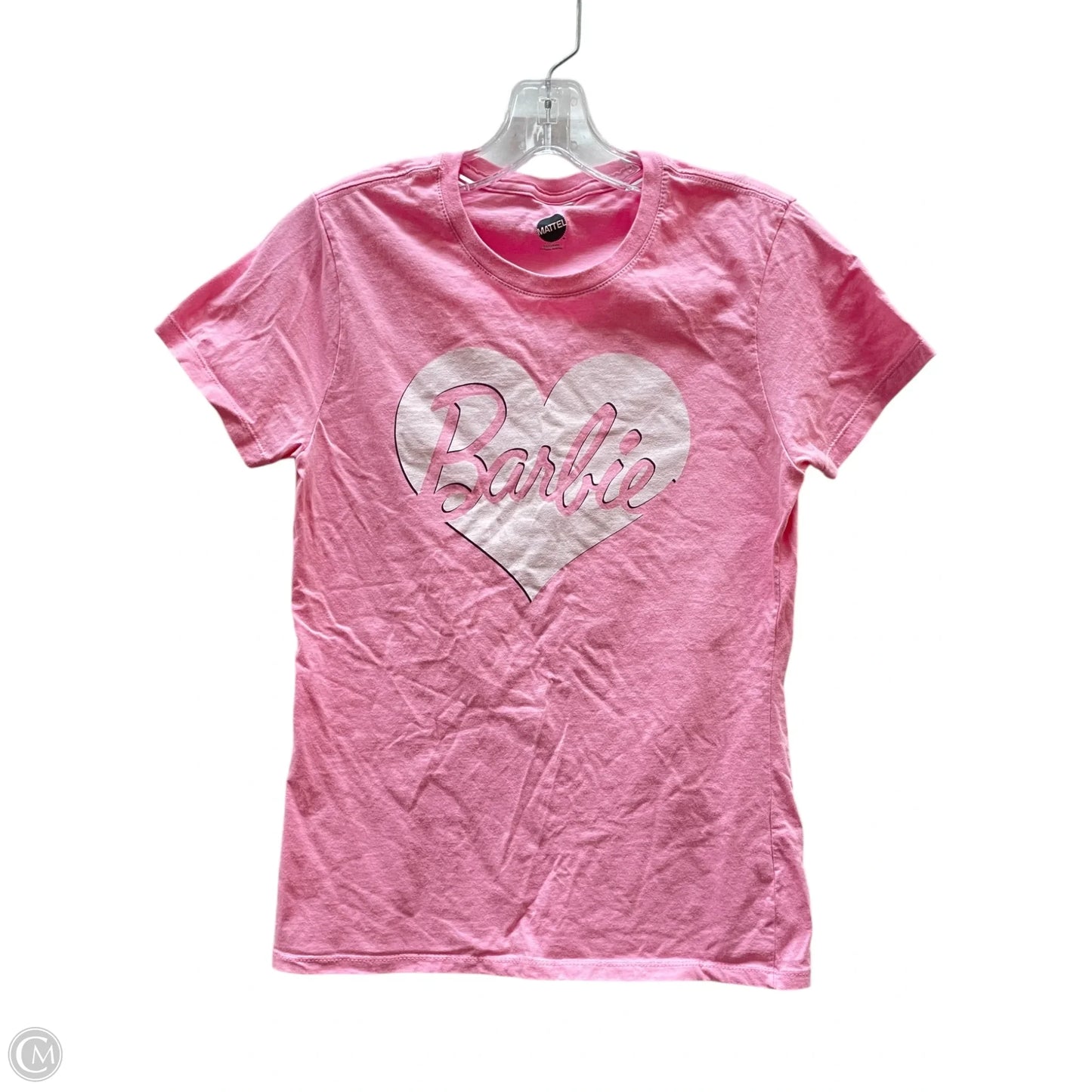 Top Short Sleeve By MATTEL In Pink, Size: S