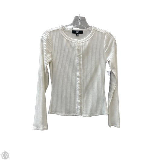 Top Long Sleeve By Madden Nyc In Cream, Size: Xs