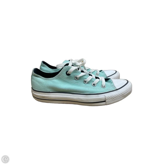 Shoes Sneakers By Converse In Green & White, Size: 6