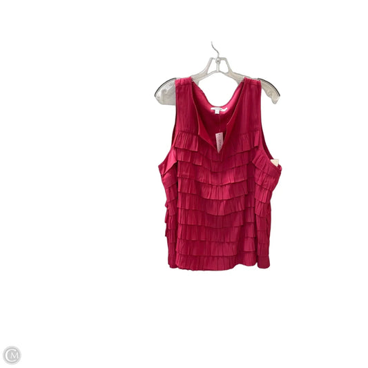 Blouse Sleeveless By Chicos In Pink, Size: Xxl