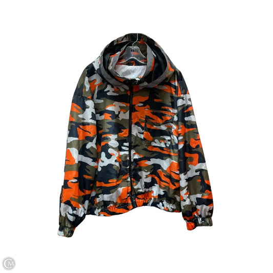 Jacket Windbreaker By New Look In Camouflage Print, Size: 3x