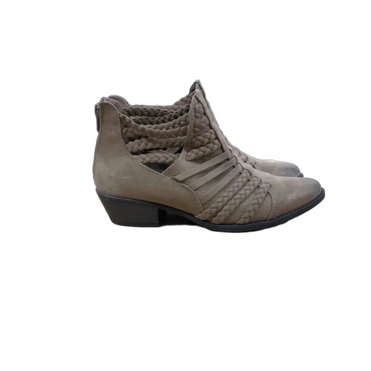 Boots Ankle Heels By Altard State In Taupe, Size: 8.5