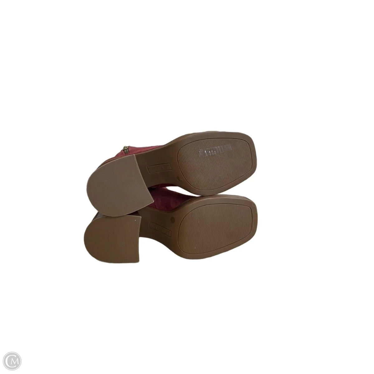 Boots Ankle Heels By Copper Key In Red, Size: 5.5