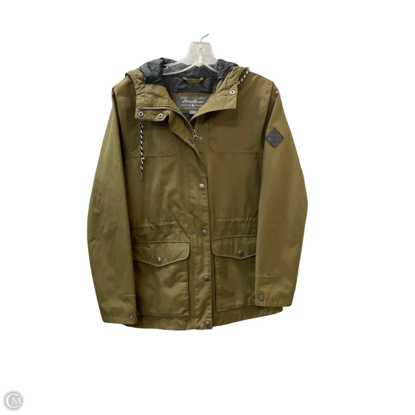 Jacket Utility By Eddie Bauer In Green, Size: S