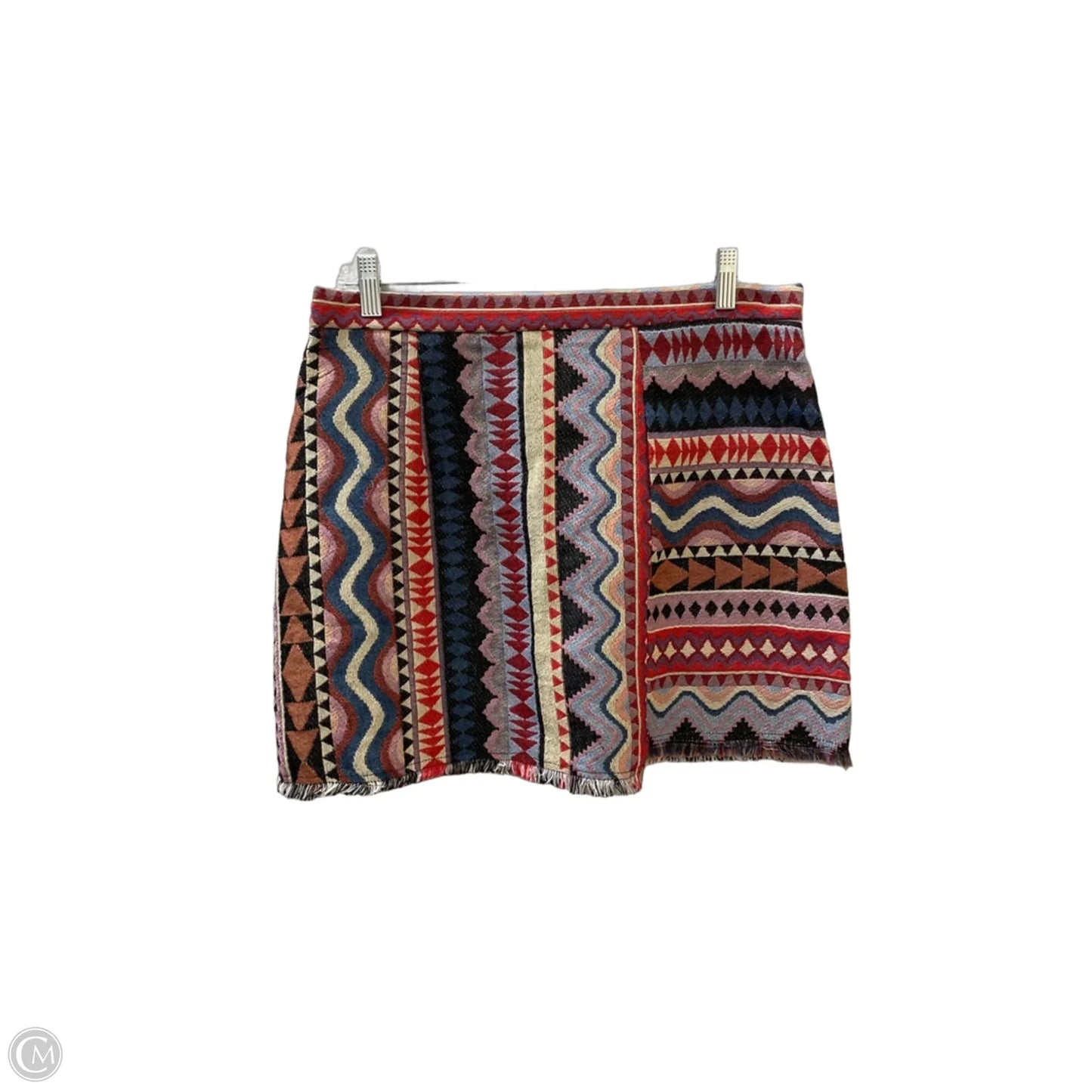 Skirt Mini & Short By Shein In Red & Tan, Size: 12