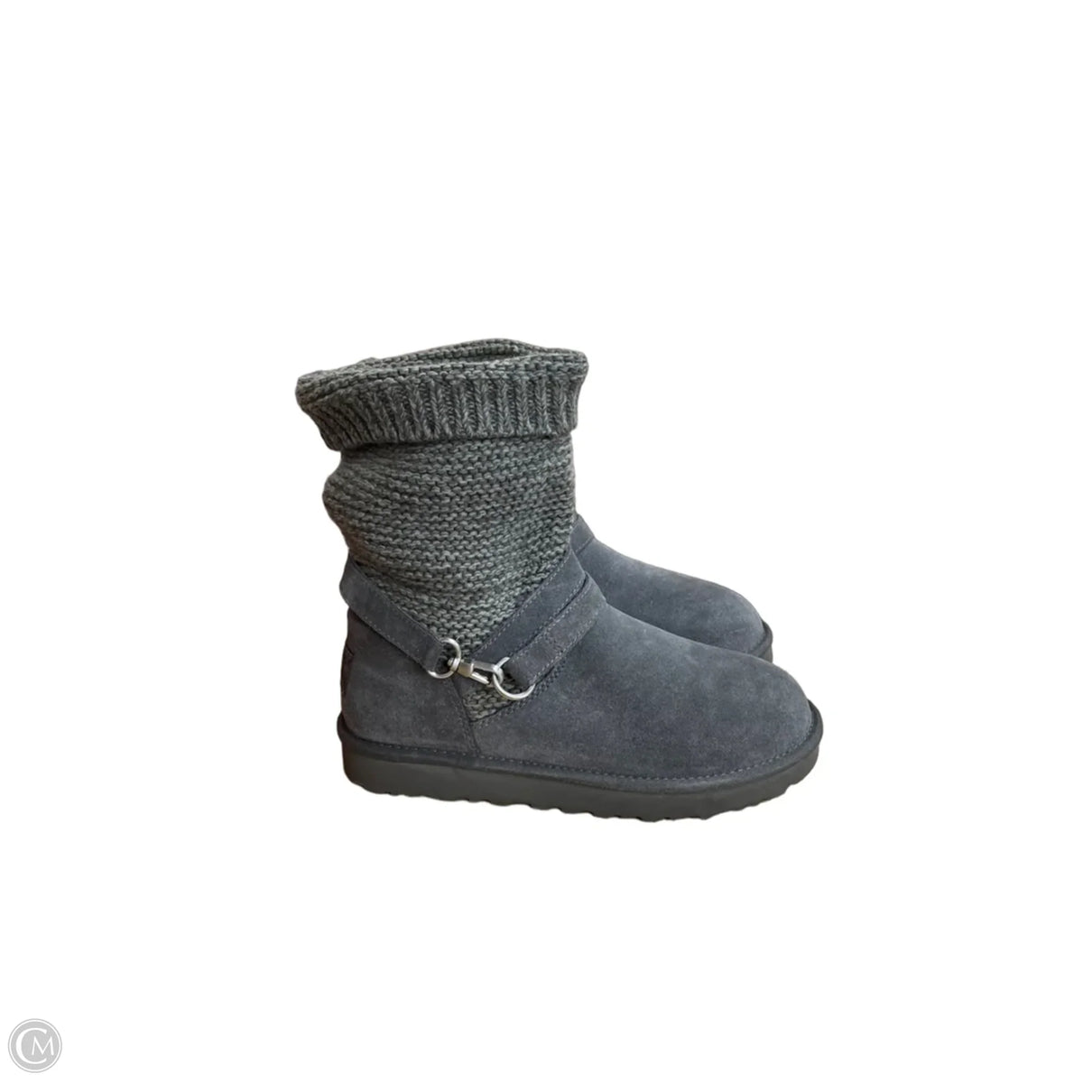 Boots Designer By Ugg In Grey, Size: 9