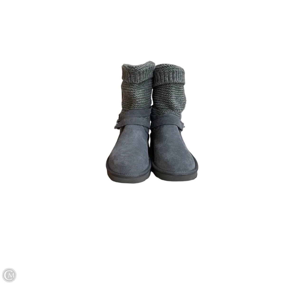 Boots Designer By Ugg In Grey, Size: 9