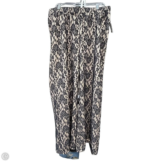 Pants Wide Leg By Ashley Stewart In Black & Cream, Size: 18