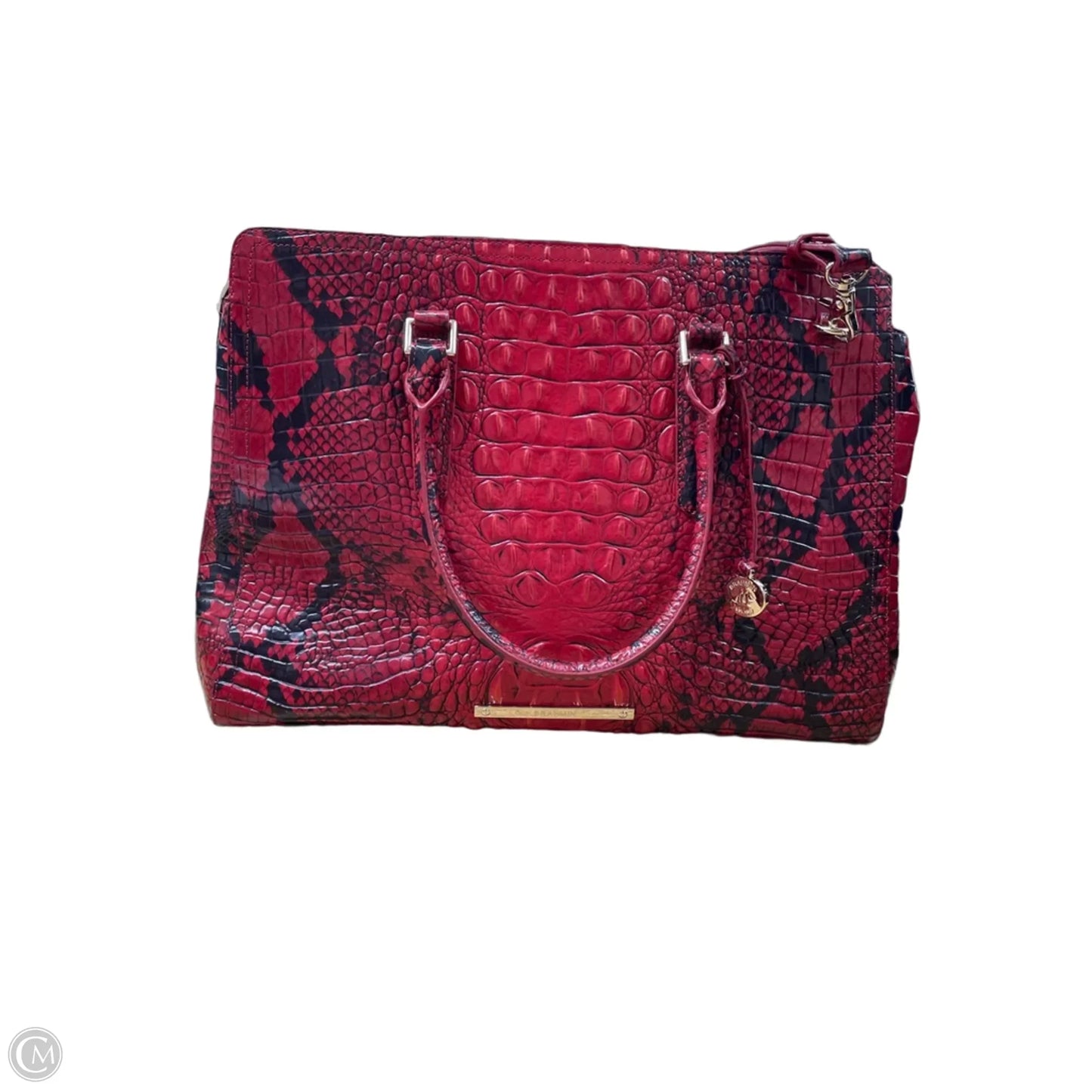 Handbag Designer By Brahmin, Size: Large